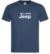 Мужская футболка My love Jeep Темно-синий Мужская футболка My love Jeep Темно-синий фото