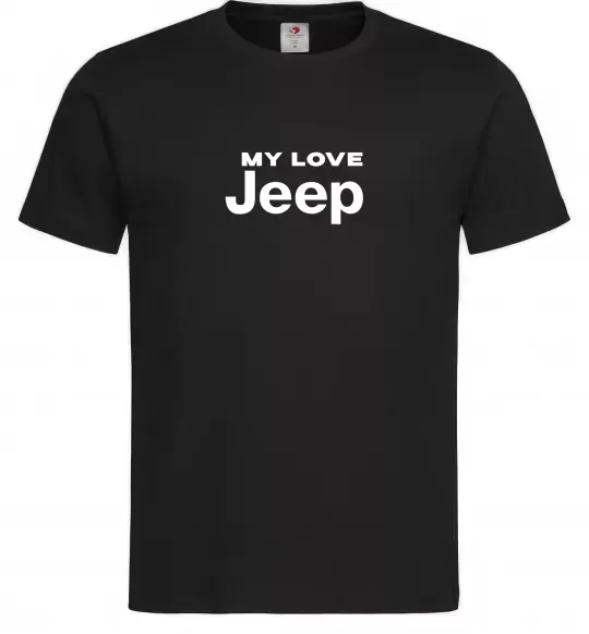 Мужская футболка My love Jeep Черный фото