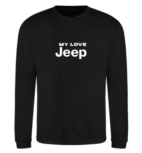 Світшот My love Jeep Чорний фото