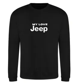 Свитшот My love Jeep Черный фото