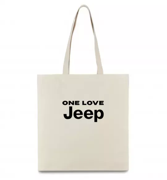 Эко-сумка Jeep one love Бежевый фото