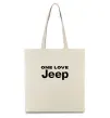 Эко-сумка Jeep one love Бежевый Эко-сумка Jeep one love Бежевый фото