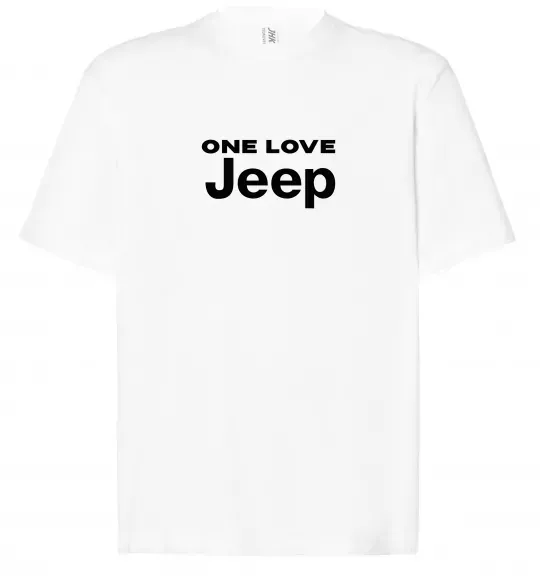 Футболка Оверсайз Jeep one love Белый фото