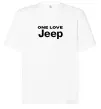 Футболка Оверсайз Jeep one love Белый фото