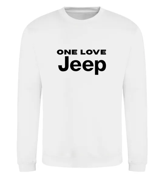 Свитшот Jeep one love Белый фото