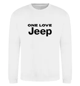 Свитшот Jeep one love Белый фото