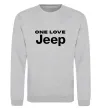 Свитшот Jeep one love Серый меланж фото