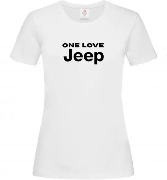 Женская футболка Jeep one love Белый фото