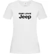 Женская футболка Jeep one love Белый фото