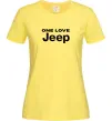 Женская футболка Jeep one love Лимонный фото
