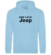 Мужская толстовка (худи) Jeep one love Голубой фото