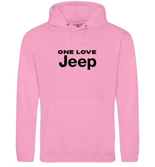 Женская толстовка (худи) Jeep one love Розовый фото