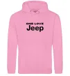 Женская толстовка (худи) Jeep one love Розовый фото