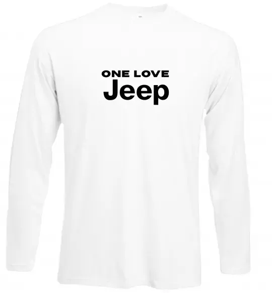 Лонгслив Jeep one love Белый фото