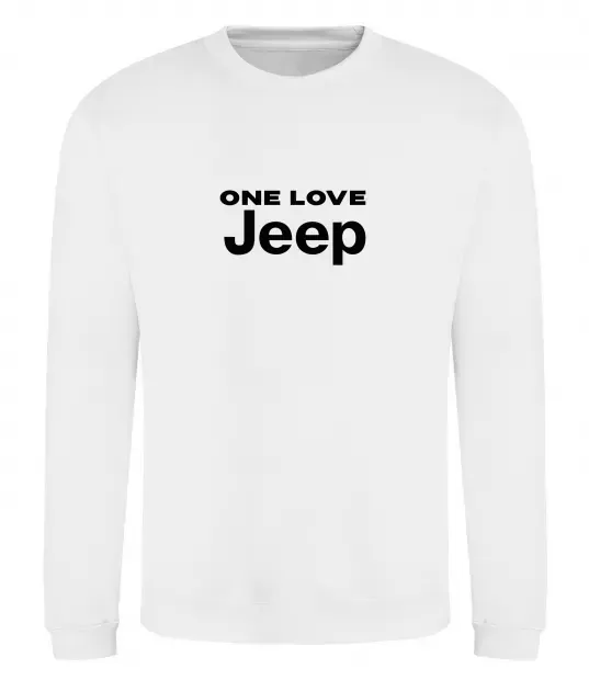 Свитшот Jeep one love Белый фото