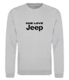 Свитшот Jeep one love Серый меланж фото