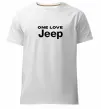 Чоловіча преміум футболка Jeep one love Білий фото