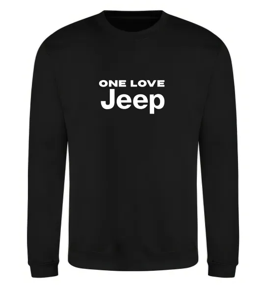 Свитшот Jeep one love Черный фото