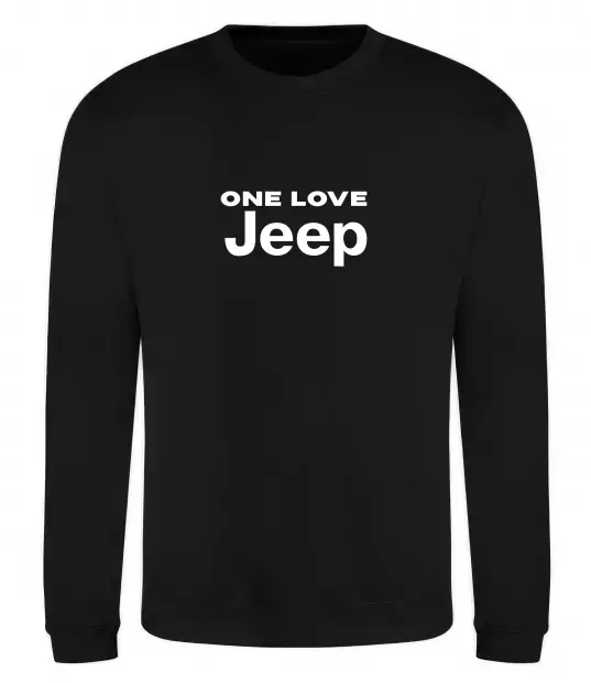 Свитшот Jeep one love Черный фото