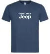 Мужская футболка Jeep one love Темно-синий Мужская футболка Jeep one love Темно-синий фото