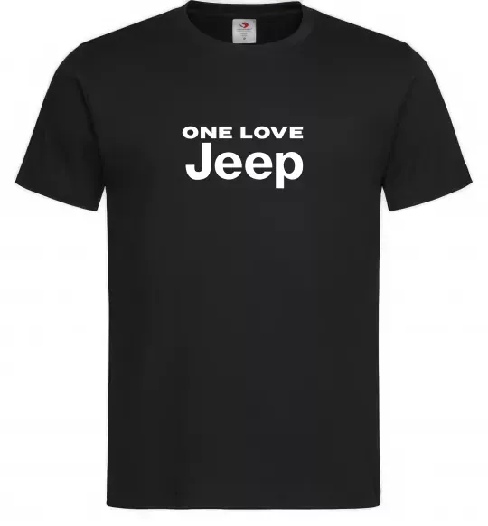 Мужская футболка Jeep one love Черный фото