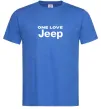 Мужская футболка Jeep one love Ярко-синий Мужская футболка Jeep one love Ярко-синий фото