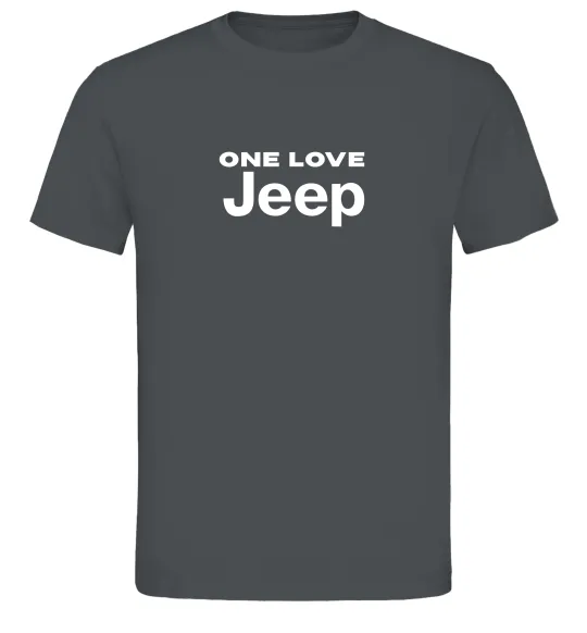 Мужская футболка Jeep one love Графит фото