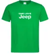 Мужская футболка Jeep one love Зеленый Мужская футболка Jeep one love Зеленый фото
