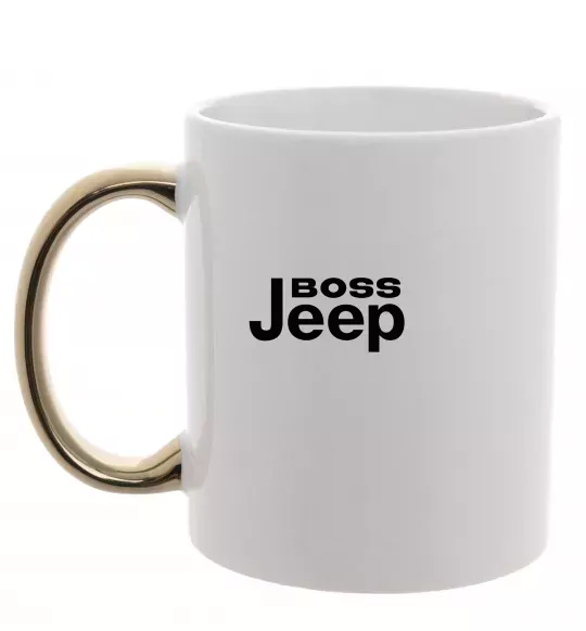 Чашка с цветной ручкой Boss Jeep Золото фото