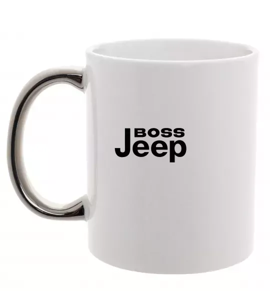 Чашка с цветной ручкой Boss Jeep Серебро фото