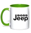 Чашка с цветной ручкой Boss Jeep Лаймовый фото
