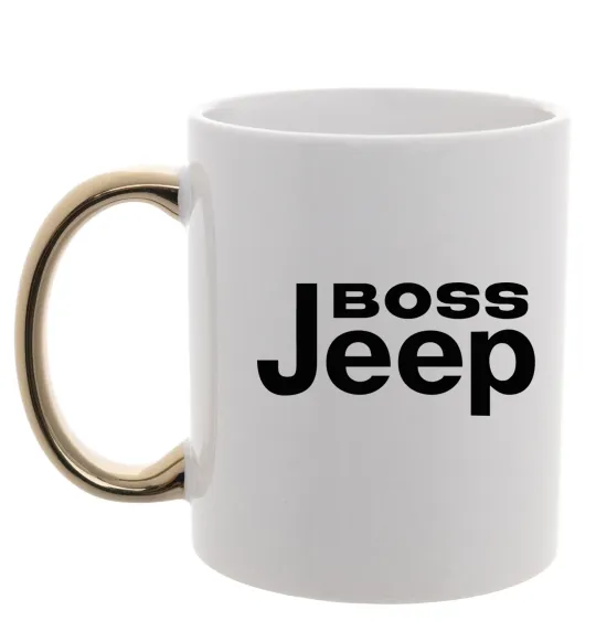 Чашка з кольоровою ручкою Boss Jeep Золото фото