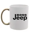 Чашка з кольоровою ручкою Boss Jeep Золото фото