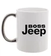 Чашка з кольоровою ручкою Boss Jeep Срібло фото