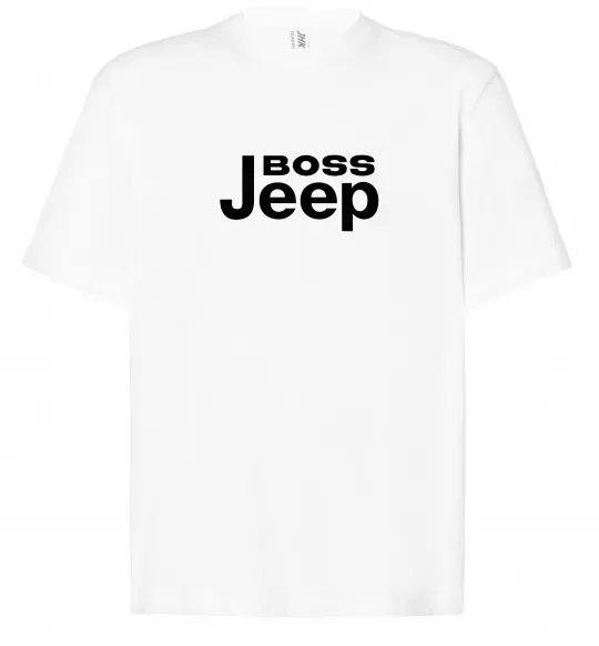 Футболка Оверсайз Boss Jeep Белый фото