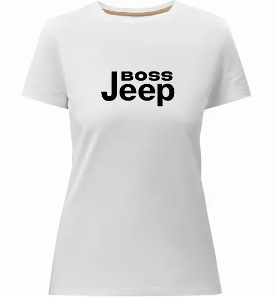Жіноча преміум футболка Boss Jeep Білий фото