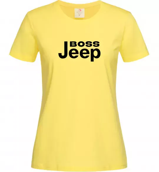 Жіноча футболка Boss Jeep Лимонний фото