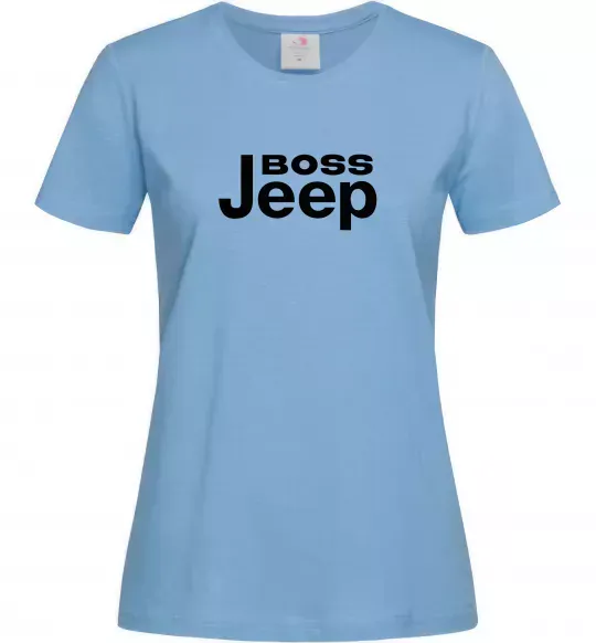 Жіноча футболка Boss Jeep Блакитний фото
