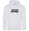 Мужская толстовка (худи) Boss Jeep Серый меланж фото
