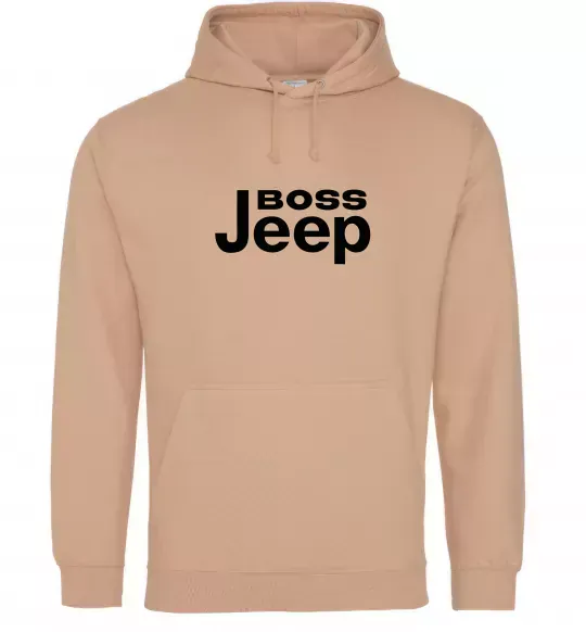 Мужская толстовка (худи) Boss Jeep Песочный фото
