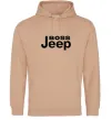 Мужская толстовка (худи) Boss Jeep Песочный фото