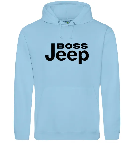 Женская толстовка (худи) Boss Jeep Голубой фото