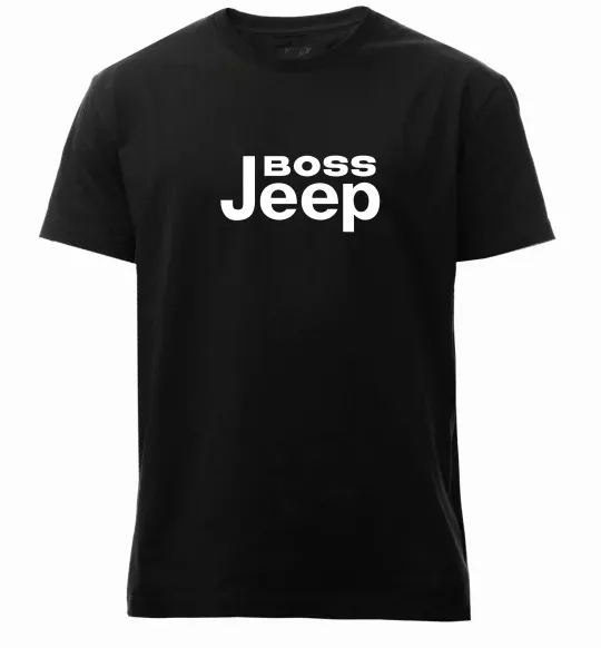 Чоловіча преміум футболка Boss Jeep Чорний фото