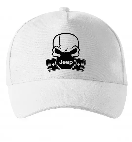 Кепка Jeep skull Белый фото
