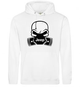 Женская толстовка (худи) Jeep skull