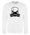 Світшот Jeep skull Білий фото