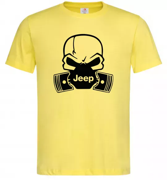 Чоловіча футболка Jeep skull Лимонний фото