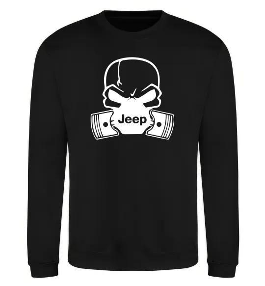 Світшот Jeep skull Чорний фото