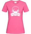 Женская футболка Jeep skull Ярко-розовый фото