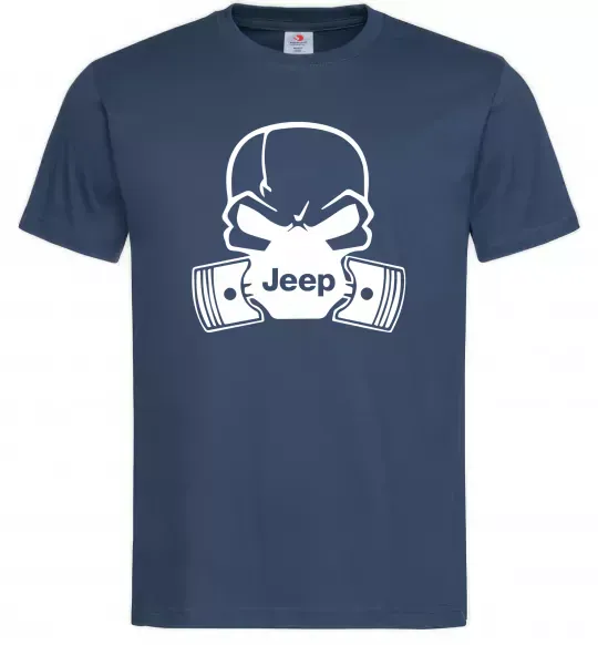Чоловіча футболка Jeep skull Темно-синій фото